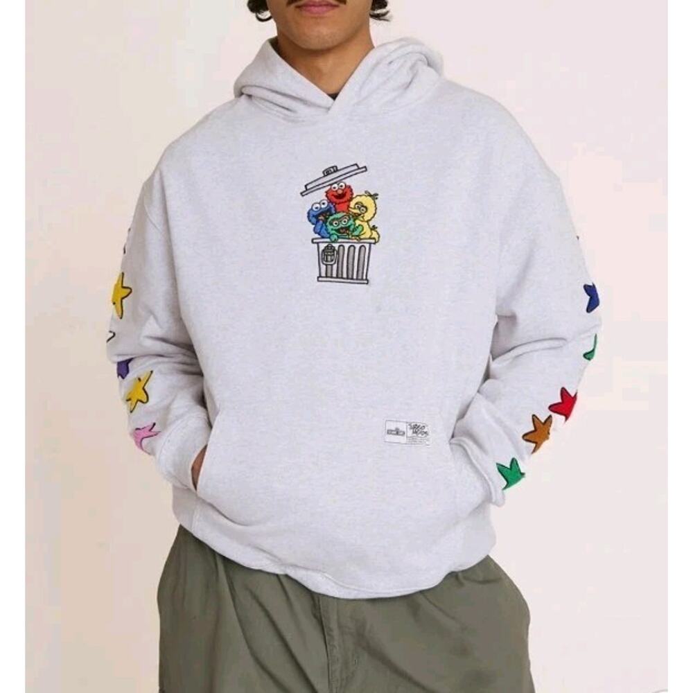 Threads Sesame Street Tokyo Bin Party Hoodie|ELMO OSCAR BIG BIRD COOKIE MONSTER